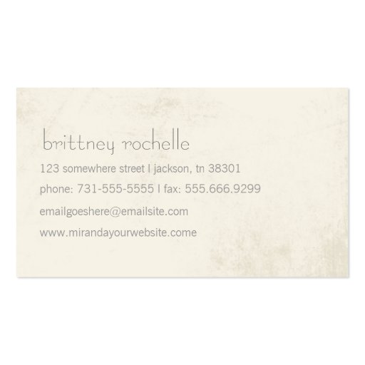 Black Banner Name Design Business Cards (back side)