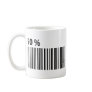 black barcode 50 per cent icon coffee mug