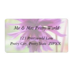 Black Barlow Columbine Personalized Shipping Label