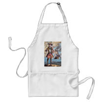Black Bart Color Portrait Aprons