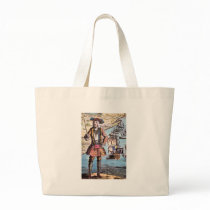 Black Bart Color Portrait Tote Bag