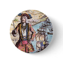 Black Bart Color Portrait Pins