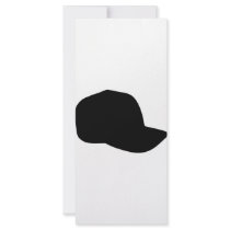 black baseball cap icon rack cards