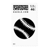 black baseball icon postage