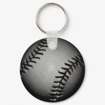Black baseball keychains