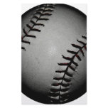 Black baseball stationery design