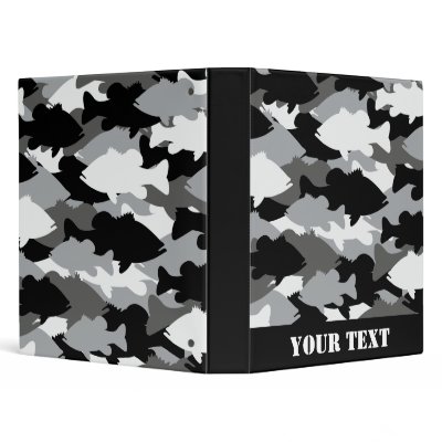 Black Bass Camo Vinyl Binders by OutdoorAddix