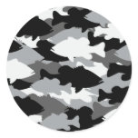 Black Bass Camo Sticker