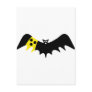 black bat blind icon postcard
