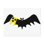black bat blind icon postcards