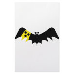 black bat blind icon stationery