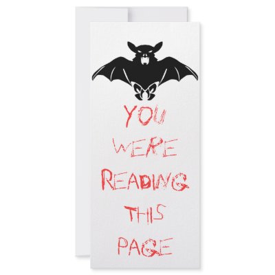 Black  Bat Bookmark Template Rack Card Template by superdumb