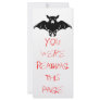 Black  Bat Bookmark Template Rack Card Template