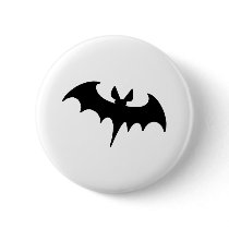 Black Bat buttons by HolidayZazzle Black Bat buttons