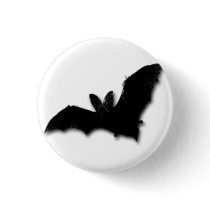 Black Bat buttons by HalloweenGiftFun Black Bat buttons