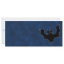 Black Bat Cartoon, in Night Sky. Rack Card