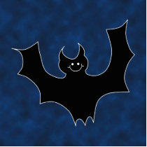 Black Bat Cartoon Cut Outs