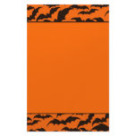 Black Bat Halloween Stationery Paper