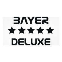 black bayer deluxe icon photo cards