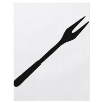 black BBQ fork icon Personalized Flyer