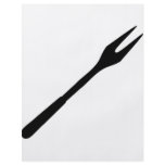 black BBQ fork icon flyers