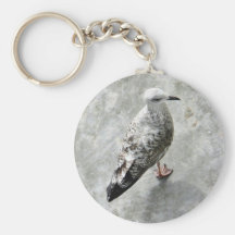 Black Beaked Bird Key Chain