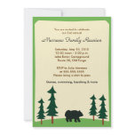 BLACK BEAR Adirondack Lodge 5x7 Party Invitation