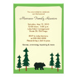 BLACK BEAR Adirondack Lodge 5x7 Party Invitation