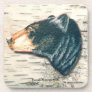 Black Bear Birchbark Beverage Coaster