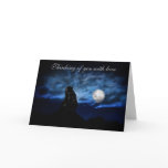 Black bear by moonlight card