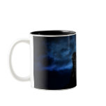 Black bear by moonlight coffee mugs