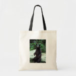 Black bear canvas bag