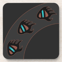 Black Bear Claw Cork Coaster cork coasters