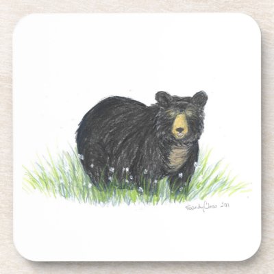 black bear coaster by SandyCloss