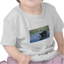 Black Bear-cub in summer marsh Tee Shirts