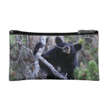 black bear cub makeup bags