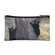 black bear cubs cosmetics bags