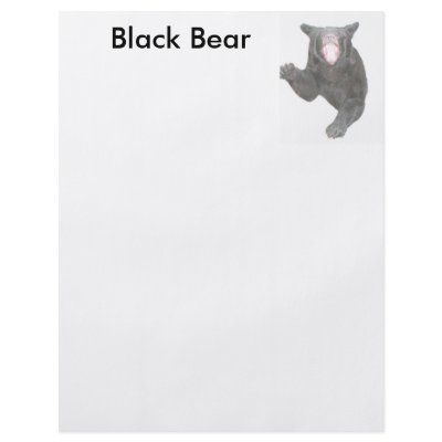 Black Bear Full Color Flyer by ezlee63