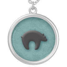 Black Bear in 3D Pendants
