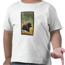 Black Bear in Forest - North Cascades, Washingto T Shirt