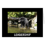 Black Bear LEADERSHIP Motivational Card