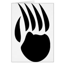 black bear paw cards