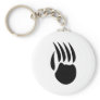 black bear paw keychain