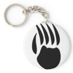 black bear paw keychain