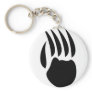 black bear paw keychain