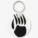 black bear paw keychains