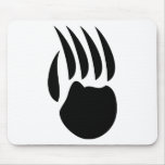 black bear paw mouse mat
