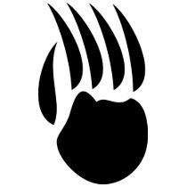 black bear paw t-shirts by Tomaniac black bear paw t-shirts