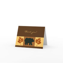 Black Bear Rustic Card Greeting or Note Card size