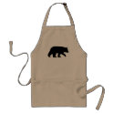 Black Bear Silhouette aprons